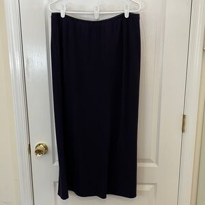 Size 18 Navy Cotton Knit Skirt -Land’s End